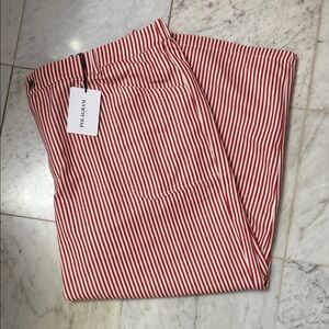 Polagram Red and White Striped Trousers